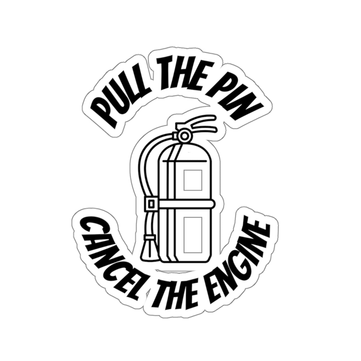 Pull The Pin Stickers