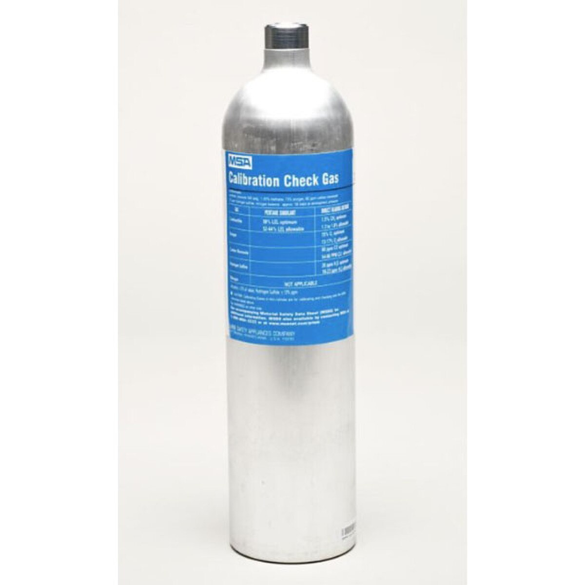 MSA RP 58 L Calibration Testing Gas for Multi-Gas Detector Kit