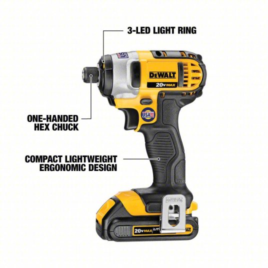 DeWalt Cordless Tool Combination Kit: 4 Tools, Drill/Impact Driver/Reciprocating Saw/Work Light