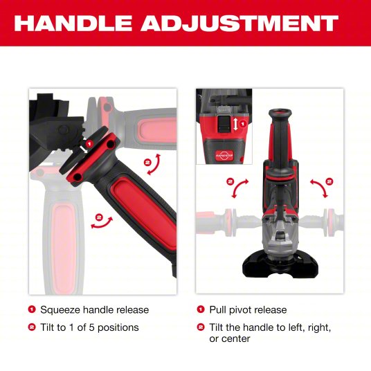 Milwaukee M18 FUEL™ Dual-Trigger Braking Grinder, 4-1/2 in to 5 in dia Wheel, 11 A, 8500 RPM