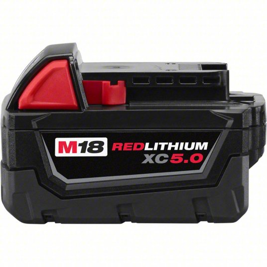 Milwaukee Battery: M18™, 5 Ah, Battery Included, 18V DC