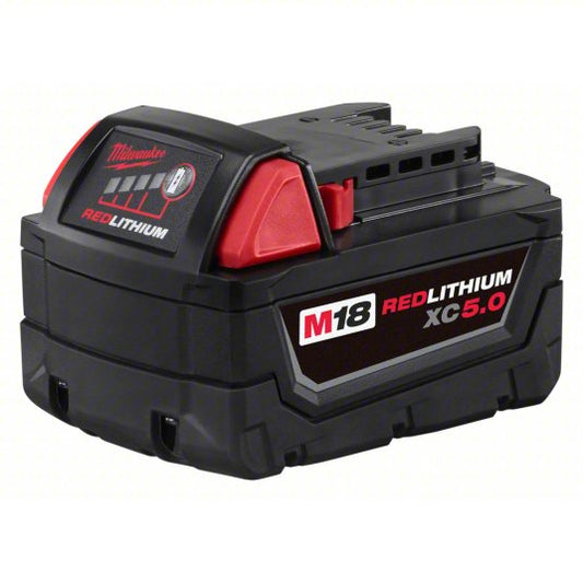 Milwaukee Battery: M18™, 5 Ah, Battery Included, 18V DC
