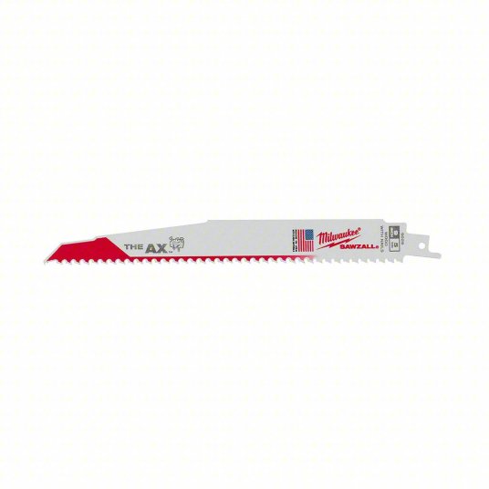 Milwaukee Reciprocating Saw Blade: 5 Teeth per Inch, 9 in Blade Lg, 0.06 in Blade Thick, 5 PK