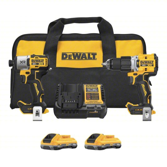 DeWalt Combo Kits: 2 Tools, Hammer Drill/Impact Driver, 20 V Volt, Battery Included, 20V MAX*