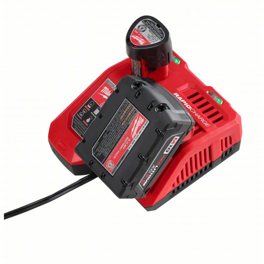 Milwaukee Battery Charger: Multi-Port Charging, For 12V DC/18V DC, 120V AC