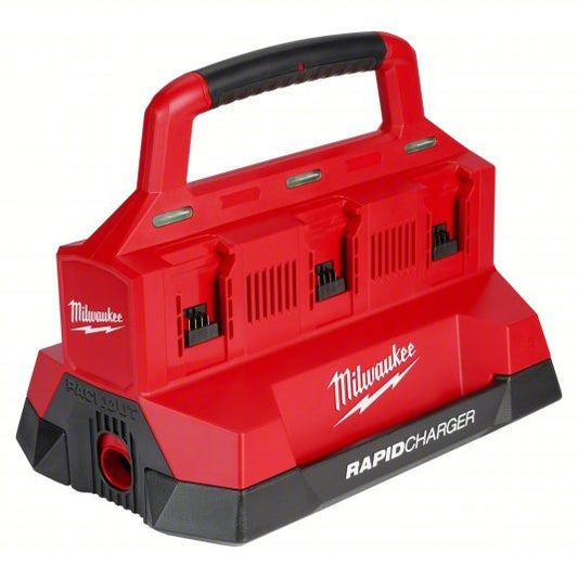 Milwaukee Battery Charger: Multi-Port Charging, For 18V DC, 120-127V AC, Packout