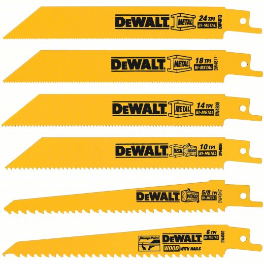DeWalt Demolition Reciprocating Saw Blade Set