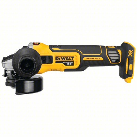 DeWalt 20V MAX XR® Brushless Angle Grinder w/KICKBACK BRAKE™, 4.5 in dia, 9000 RPM