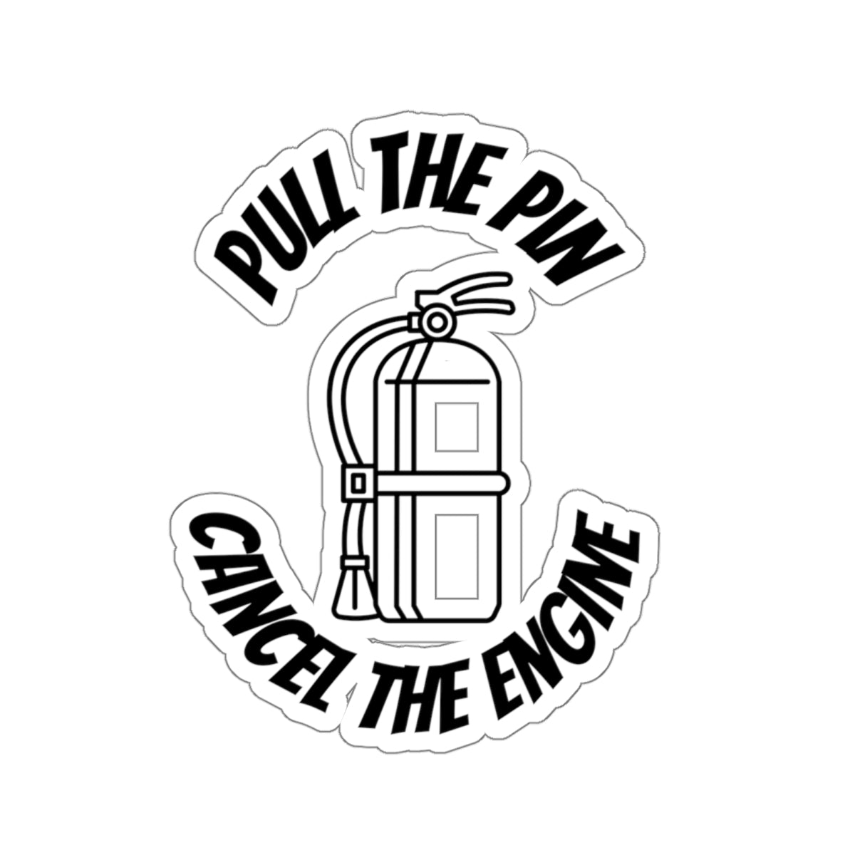 Pull The Pin Stickers