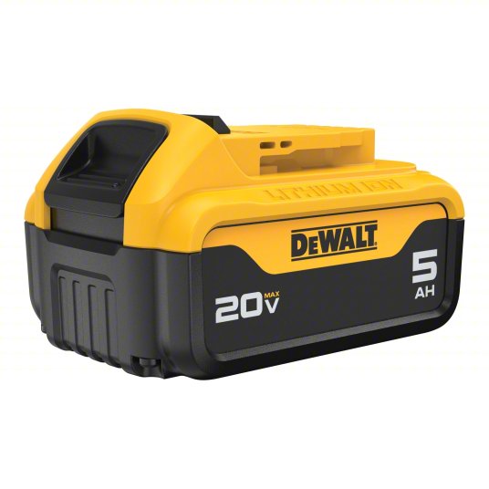 DeWalt Battery: 20V MAX, 5 Ah, Battery Included, 20V DC