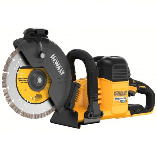 DeWalt MAX Brushless Cordless Cut-Off Saw, 60 V, 9 in dia, Wet/Dry