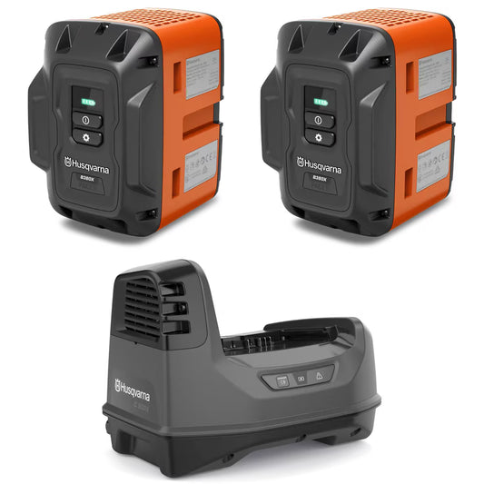 Husqvarna B380X PACE Powerpack - 2 B380X Batteries and 1 C900X Charger
