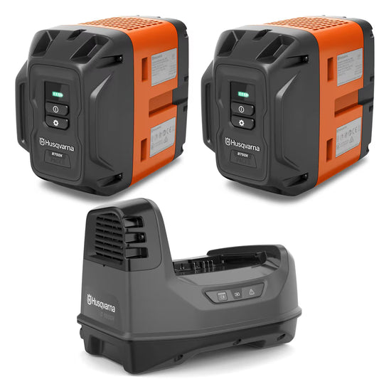 Husqvarna B750X PACE Powerpack - 2 B750X Batteries and 1 C1800X Charger