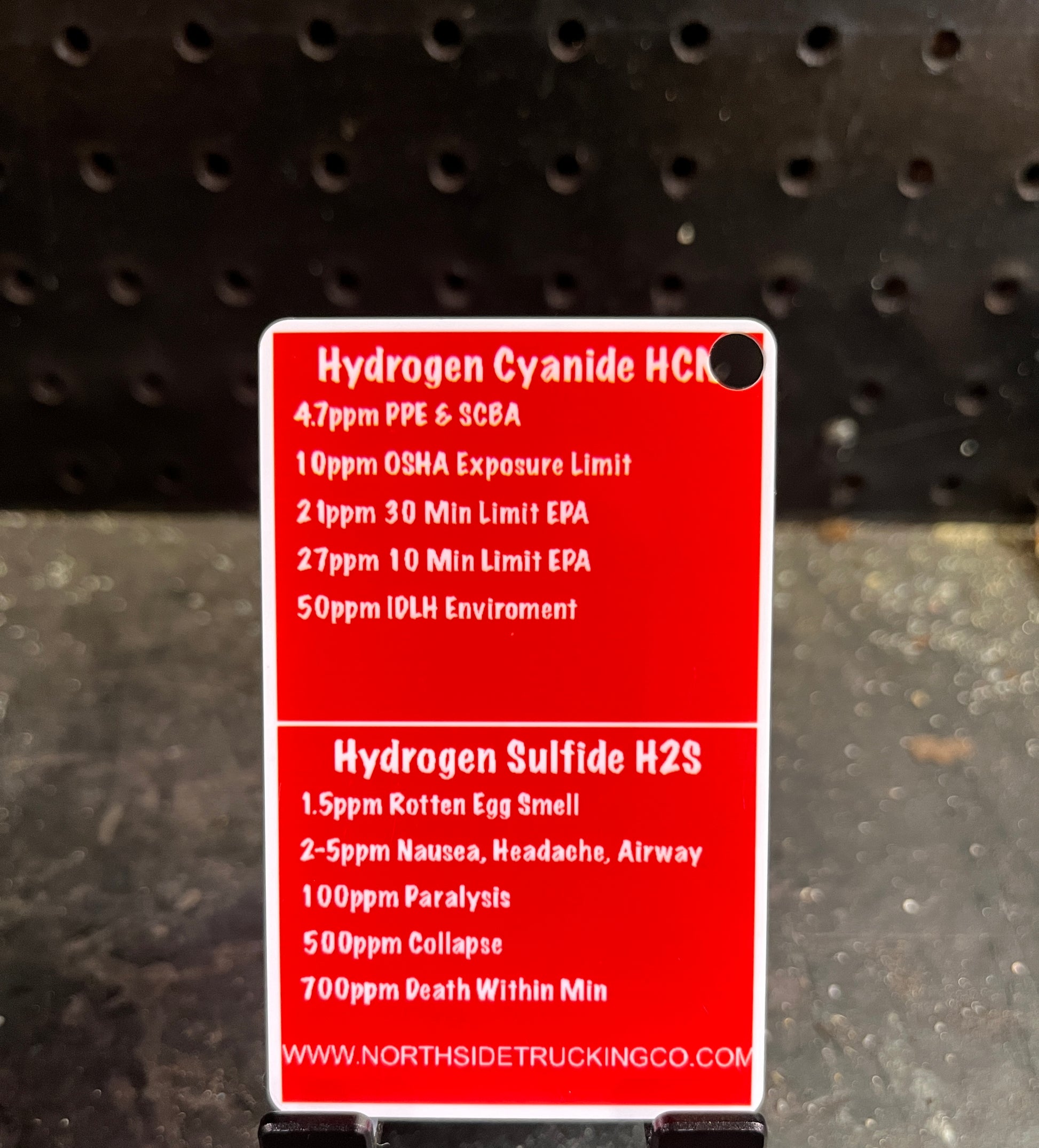 5 Gas reference Cards Northside Trucking Co 5 Gas reference Cards Northside Trucking Co