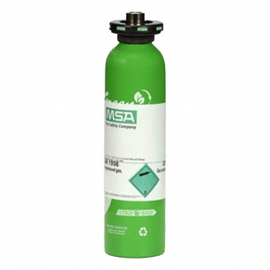 MSA 34 L Calibration Gas Cylinder — 2 ppm Chlorine, Nitrogen Balance