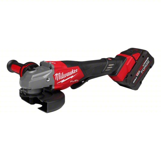 Milwaukee Angle Grinder: 6 in_4 1/2 in Wheel Dia, Brushless Motor, (2) 8.0 Ah, 18V DC, Std Head, M18 FUEL